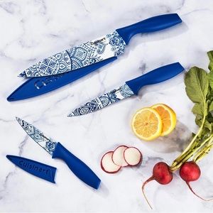 6-Pc. Printed Chef Knife & Sheaths Set